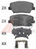 A.B.S. 37951 OE Brake Pad Set, disc brake